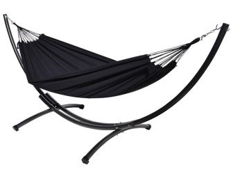 Azteka XL Cloud Black Freestanding Hammock