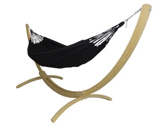 Maya XL Cloud Black Freestanding Hammock