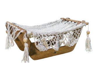 Copie Hamac pour chat écru + support en bois Copie Hamac pour chat écru + support en bois