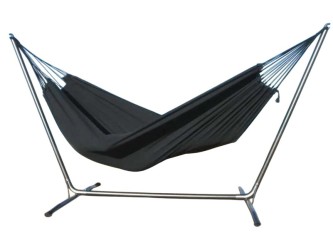 INKA XL freestanding hammock with Cloud Black