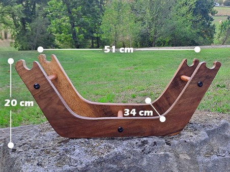 Support pour hamac pour chat sur mesure, avec un paysage naturel en arrière-plan