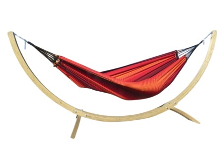 Hamac avec support Maya XL Barbacoa sur fond blanc