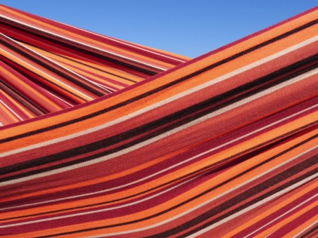 Toile de hamac orange multicolore