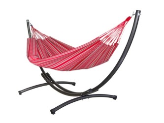 Azteka XL freestanding hammock red polygon