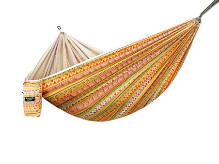 Hamac Explorer L nylon jaune sur fond blanc