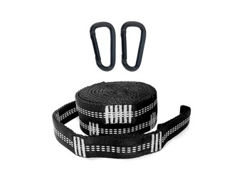 Sangle et mousquettons pour hamac explorer L nylon blanc