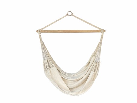 Chaise hamac XXL CARIBENA Ecru sur fond blanc