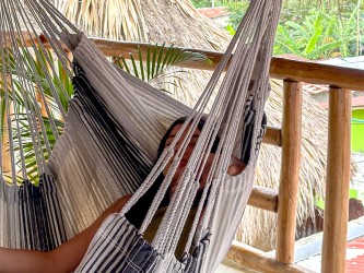 Plan détaillé de chaise hamac XXL MARIPOSITA 3 Gris