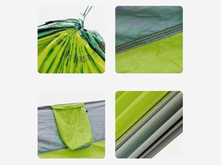 Détails du produit hamac outdoor flex XL Vert et gris