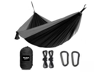 Hamac Outdoor Flex XL Noir et gris 300x200cm