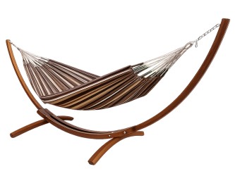 Hamac avec support bois Latino L Choco Oro