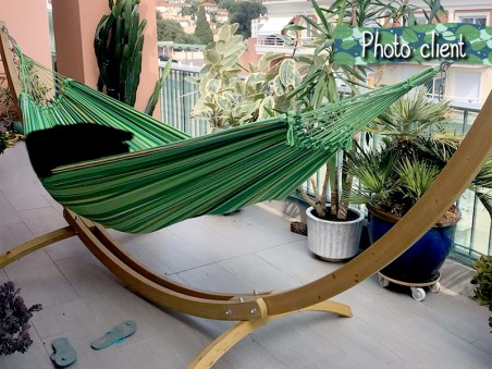 Photo client_Hamac sur pied Maya XL Limao