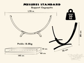 Dimensions standard d'un hamac en tissu pour bébé, idéal pour les tout-petits