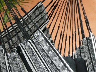 Plan détaillé d'un Chaise hamac POLIGONO Noir XL