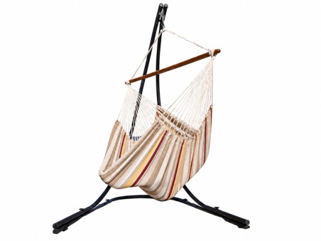 Hamac Chaise Elisa XL sur pied Lunatta sur fond blanc