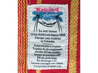 Étiquette colombienne tropical influences