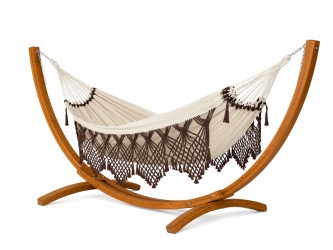 Amaca con struttura Latino XXL Priscilia Cappuccino