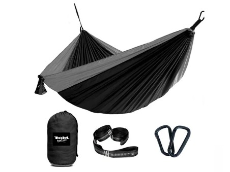 Accessoires pour hamac outdoor flex XL Noir et gris sur fond blanc