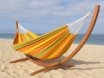 Support hamac Latino Relax XL + Mariposa Carolina située au bord de la mer