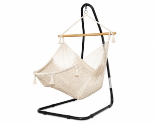 Hamac Chaise SAN BLAS Écru support Soledad sur fond blanc