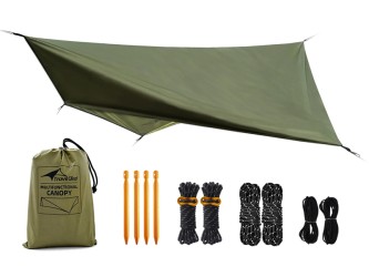 Tarp for single and double hammock