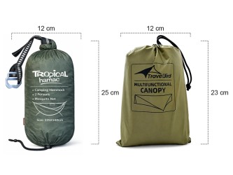 Sac de hamac Trekking Pro avec moustiquaire + Tarp