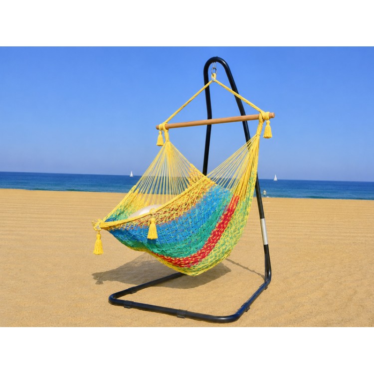 Hamac Chaise SAN BLAS Multicolor 1 au bord de la mer