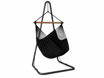 Black hammock chair with Soledad stand