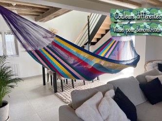 XL Multicolor Mexican Hammock 14