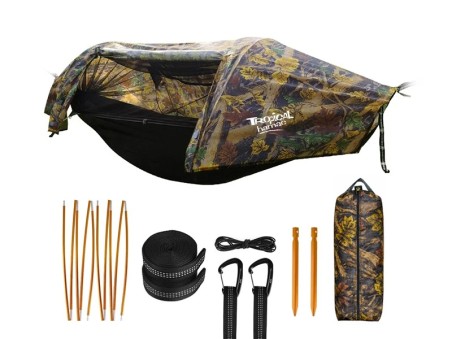 Accessoires de hamac camouflage militaire tout-en-un avec moustiquaire et bâche imperméable