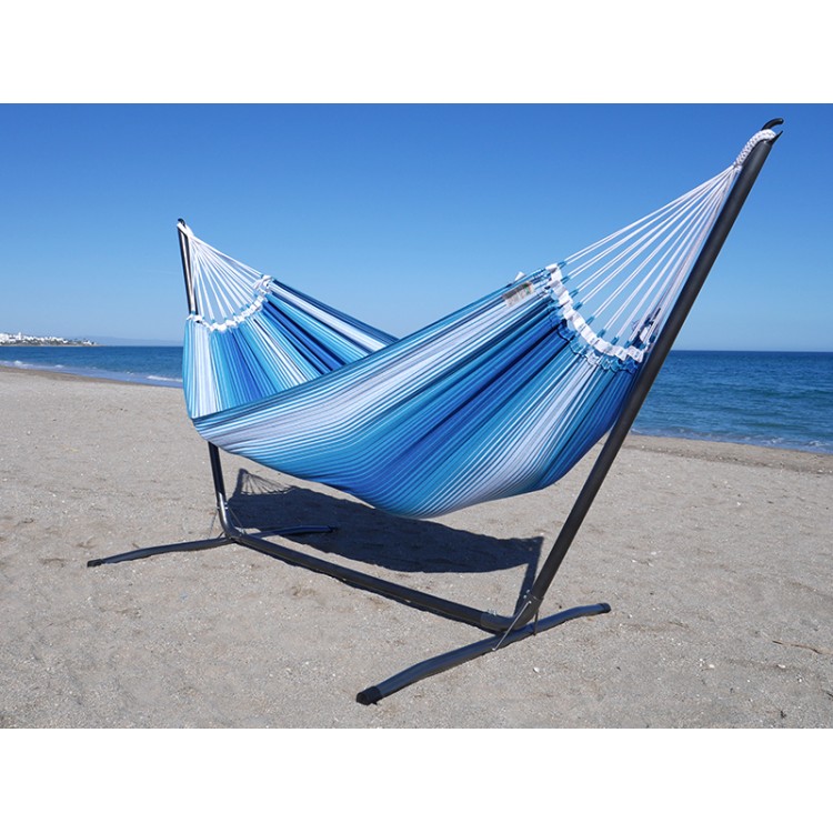 Support hamac INKA L + hamac Banquise au bord de la mer
