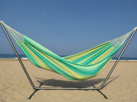 Hamac avec support  INKA L - Soleil vert au bord de la plage