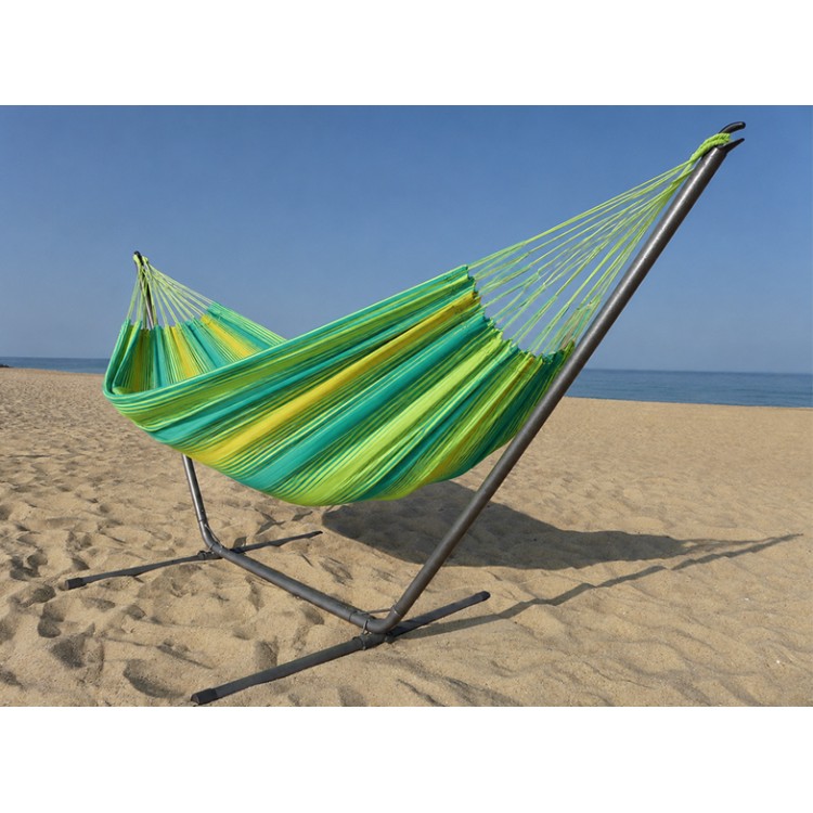 Hamac avec support  INKA L - Soleil vert au bord de la plage