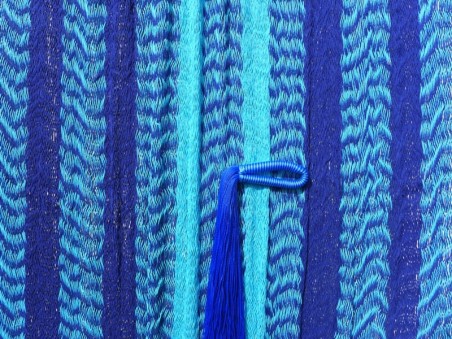 Hamac filet multicolor L, bleu
