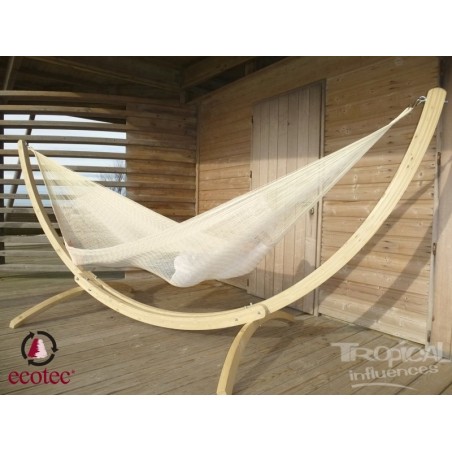 support bois avec hamac mexicain