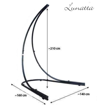 structure hamac-chaise métal