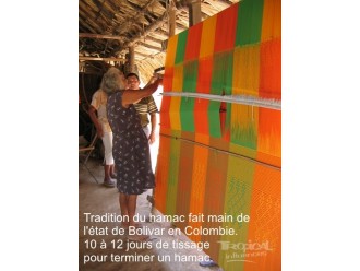 Tissage d'un hamac manuel