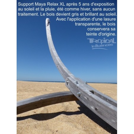 Support hamac bois geant