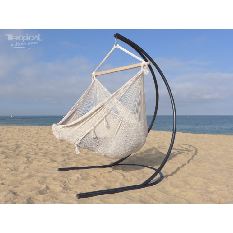 hamac chaise avec support arc metal