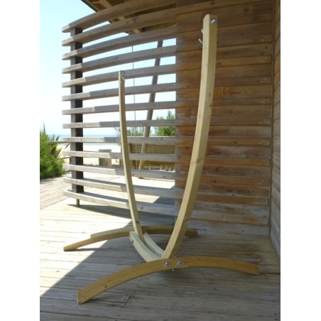Support bois hamac chaise