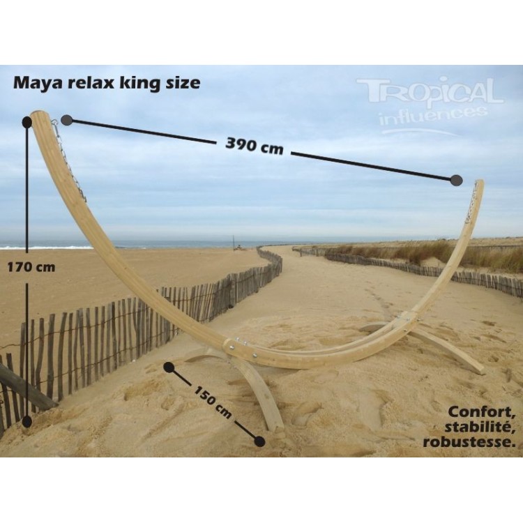 Support hamac bois geant