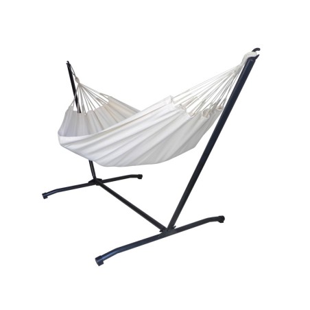 hamac écru avec support métal