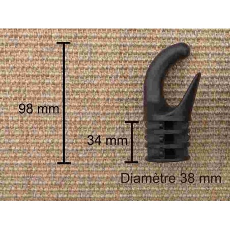 Embout support hamac métal