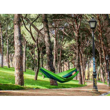 hamac voyage vert