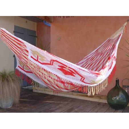 Hamac Grand Luxe WAYUU  marine bleu mordoré