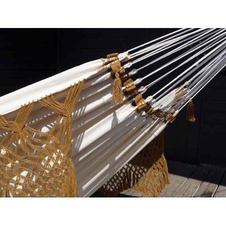 hamac avec support beige