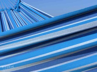 Hamac double bleu gris
