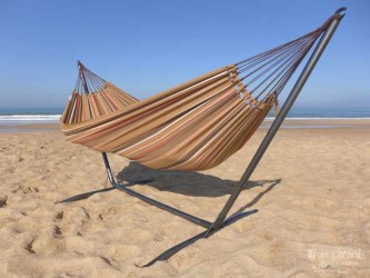 hamac marron et support