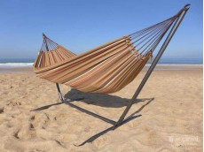 hamac marron et support