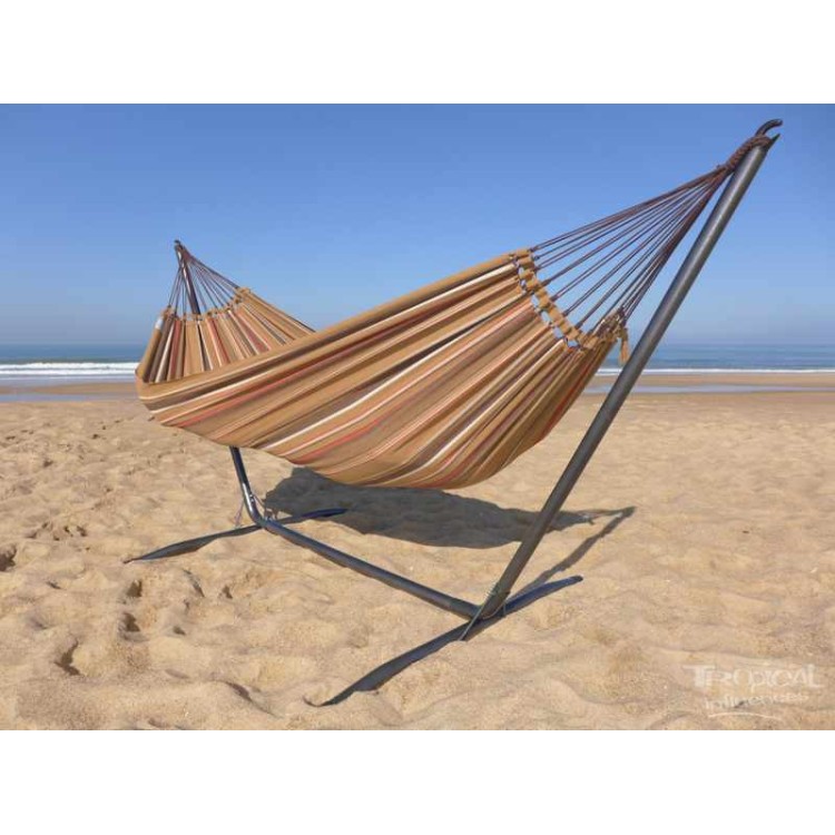 hamac marron et support